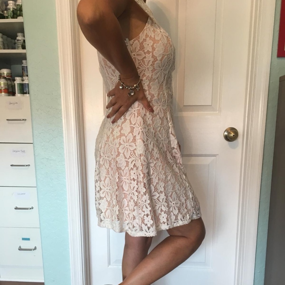 Rose Triangles Dress Woman - Picture 6 of 8
